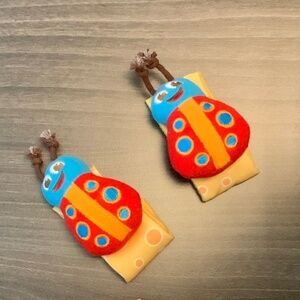 2 pairs of Baby Wrist or Ankle Rattles